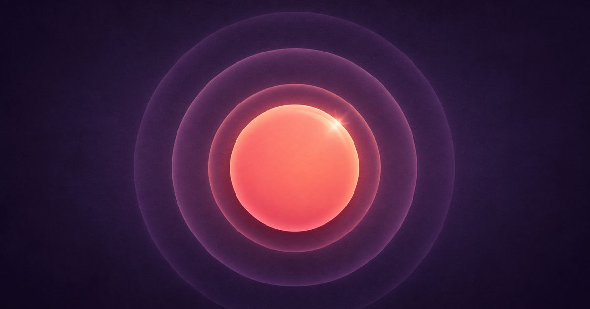 One pulse ring representing a focused support request